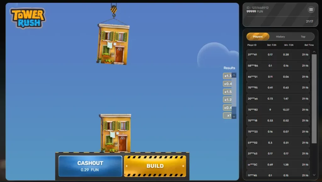 طريقة لعب Tower Rush على موقع 1xBet في الإمارات